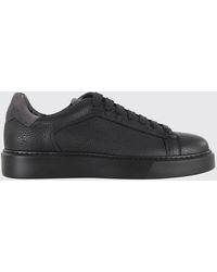 Doucal's - Hammered Leather Sneakers - Lyst