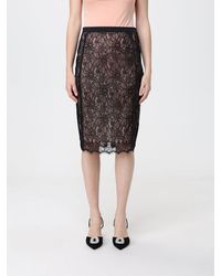 Elisabetta Franchi - Lace Midi Skirt - Lyst