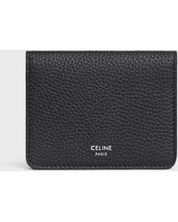 Celine - Grained Leather Credit Card Holder - Lyst
