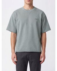 Golden Goose - Relaxed Fit Short-Sleeved Cotton Sweatshirt With Print - Lyst