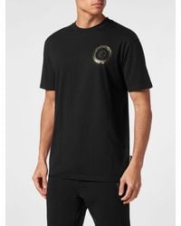 Philipp Plein - Cotton Jersey T-Shirt With Contrasting Logo - Lyst