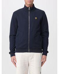 Belstaff - Cotton Zip-Up Sweatshirt - Lyst