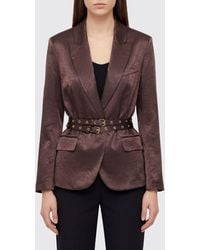Liu Jo - Polyester Blazer With Belt - Lyst