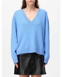 Anine Bing - V-Neck Cashmere Jumper With Dropped Shoulders - Lyst
