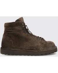 Marsèll - Pallottola Pomice Suede Lace-Up Ankle Boots With Notched Sole - Lyst