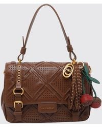 La Carrie - Atena Labyrinth Perforated Calfskin Leather Handbag - Lyst