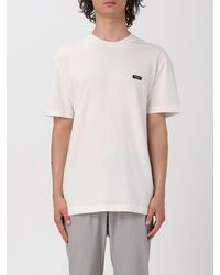 Calvin Klein - T-shirt in cotone con logo - Lyst