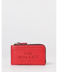 Marc Jacobs - The Top Zip Multi Grained Leather Wallet - Lyst
