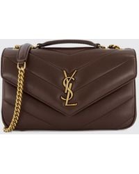 Saint Laurent - Loulou Matelassé Leather Shoulder Bag With Chevron Quilting - Lyst
