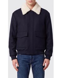 Balmain - Wool And Cashmere Blend Bomber Jacket With Removable Fur Collar - Lyst