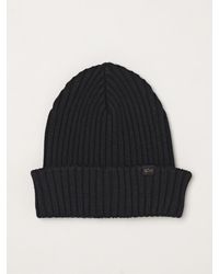 Paul & Shark - Paul &Amp Shark Solid Color Pure Wool Beanie Hat - Lyst