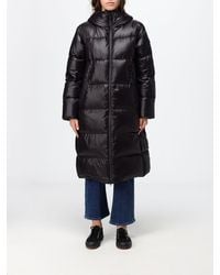 Peuterey - Long Quilted Nylon Down Jacket With Hood And Feather Padding - Lyst
