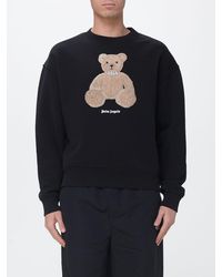 Palm Angels - Teddy Bear Cotton Sweatshirt With Embroidery - Lyst