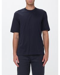 ZEGNA - Cotton And Silk T-Shirt - Lyst