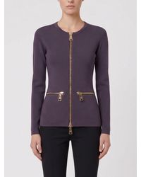 Elisabetta Franchi - Slim Fit Cardigan - Lyst