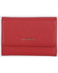 Coccinelle - Metallic Soft Grained Leather Wallet - Lyst