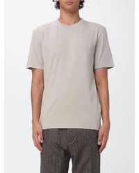 DSquared² - Cotton T-Shirt With Padded Shoulders And Crew Neck - Lyst