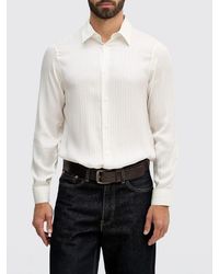 ARMANI EXCHANGE - Striped Viscose Shirt - Lyst
