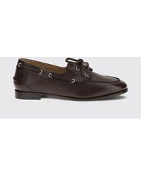 Bally - Plume Leather Boat Loafers - Lyst