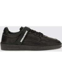 DSquared² - Low-Top-Sneaker Aus Kalbsleder Mit Aufgedrucktem Logo - Lyst