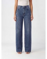 Rag & Bone - Andi High-Waisted Flared Cotton Denim Jeans With Five Pockets - Lyst