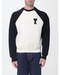 Ami Paris - Cotton Crew-Neck Sweatshirt - Lyst