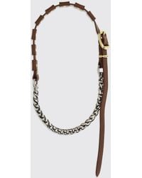 Miu Miu - Leather Necklace With Buckle - Lyst
