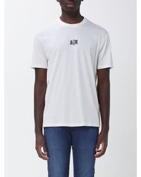 ARMANI EXCHANGE - Crew Neck T-Shirt With Logo Patch - Lyst