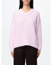 Filippa K - V-Neck Wool And Alpaca Blend Jumper With Dropped Shoulders - Lyst