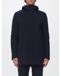 Manuel Ritz - Knee-Length Single-Breasted Hooded Coat With Concealed Fastening - Lyst