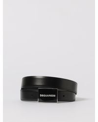 DSquared² - Leather Belt Logo Buckle - Lyst