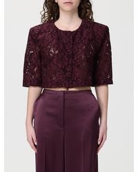 Pinko - Lace Crop Jacket - Lyst