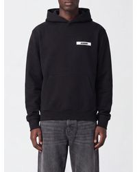 Jacquemus - Relaxed Fit Cotton Hoodie With Logo And Dropped Shoulders - Lyst