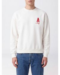 Autry - Sudadera De Cuello Redondo De Algodón Con Logo En Contraste Y Hombros Caídos - Lyst