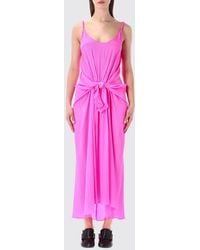 JW Anderson - Silk Midi Dress - Lyst