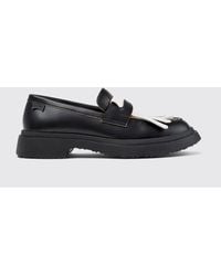 Camper - Twins Leather Loafer With Fringes And Tassels - Lyst