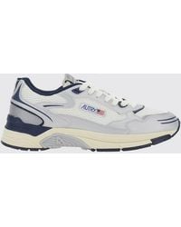 Autry - Hyperway Bicolour Leather And Mesh Low-Top Sneakers - Lyst