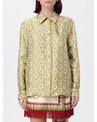La DoubleJ - Boy Slim Fit Abstract Print Pure Silk Shirt - Lyst