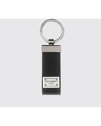 Dolce & Gabbana - Dolce &Amp Gabbana Calfskin Leather Keychain - Lyst