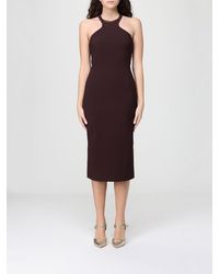 Elisabetta Franchi - Crêpe Midi Dress - Lyst