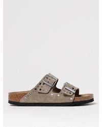 Birkenstock - Arizona Rivet Suede Sandals With Studs - Lyst
