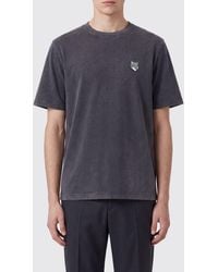 Maison Kitsuné - Maison Kitsun&Eacute Chillax Fox Logo Patch Organic Cotton T-Shirt - Lyst