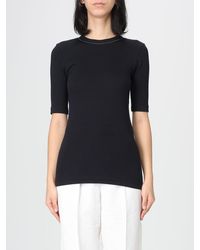 Brunello Cucinelli - Cotton T-Shirt With Nickel-Free Monile - Lyst