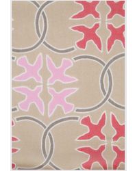 Pinko - Modal Scarf With All-Over Monogram Love Birds - Lyst