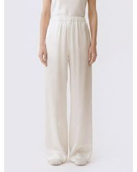 Fabiana Filippi - Wide Leg Satin Trousers - Lyst