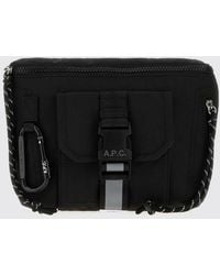 A.P.C. - Trek Nylon Belt Bag With Zip Closure And Printed Logo - Lyst