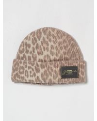 Ganni - Animal Print Wool Beanie - Lyst