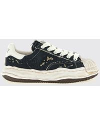 Maison Mihara Yasuhiro - Blakey Og Bicolor Canvas Sneakers With Worn-Out Sole - Lyst