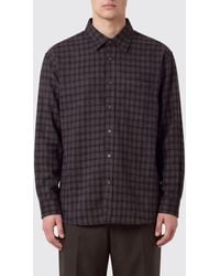 DUNST - Relaxed Fit Gingham Check Cotton Shirt With Patch Pocket - Lyst