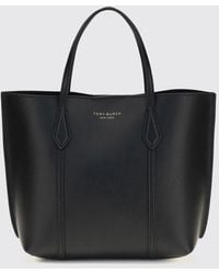 Tory Burch - Perry Mini Grained Leather Handbag With Removable Pouch - Lyst